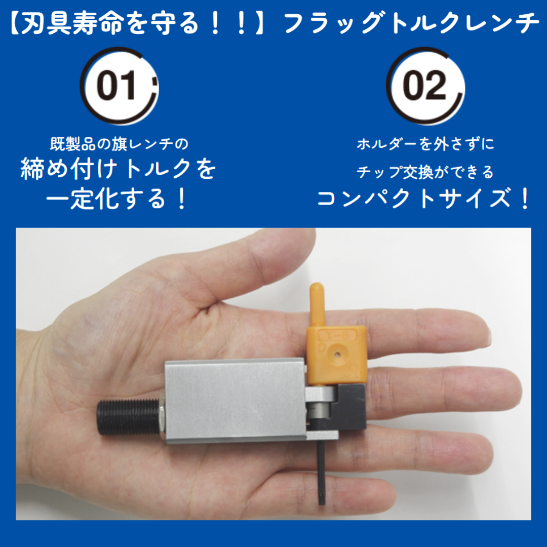刃具寿命を守る！『フラッグトルクレンチ』 黒田精機製作所 | イプロス