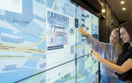 マップ型デジタルサイネージシステム『FLOW MAP 4D』