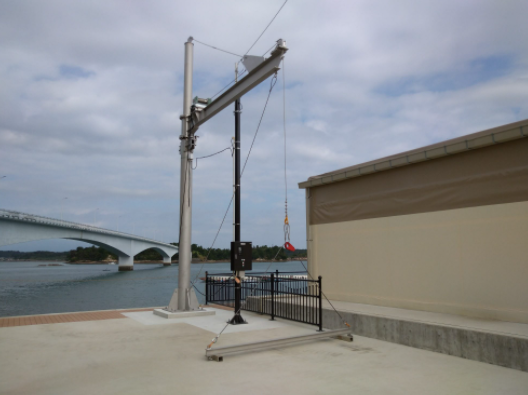 【電動ウインチ事例】リゾラテラス天草のペーロン船昇降