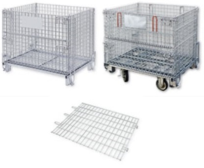 『かご型パレット＆吊上げ式かご型パレット(メッシュパレット)』