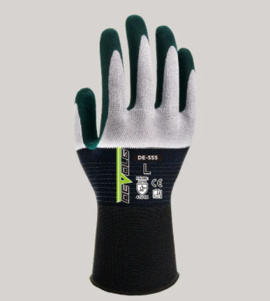 吸水速乾 薄手 ニトリル 作業用手袋『DE-555』