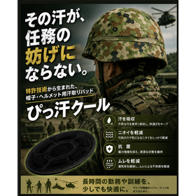 ヘルメット・帽子のニオイを98％以上消臭！ぴっ汗クール シリーズ