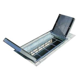 ハイテン流雪溝グレーチング｜軽量開閉式の雪落とし用側溝蓋