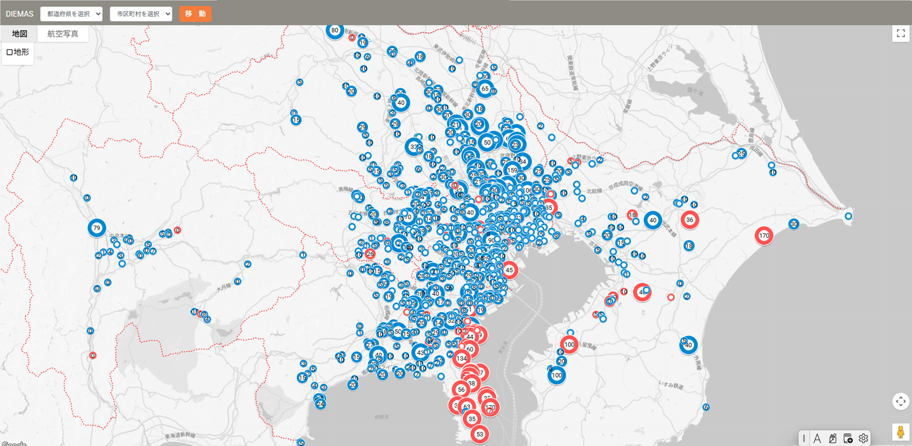 緊急時透析情報共有マッピングシステム　DIEMAS（ディーマス）