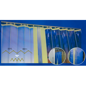 不燃透明・半透明プリーツカーテン