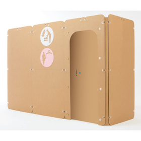 【ダンボール授乳室】３コマ型