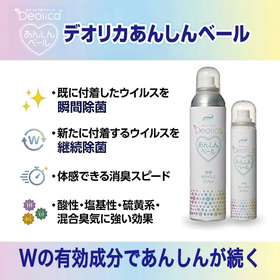  瞬間消臭&times;ウイルス不活性化！デオリカあんしんベール