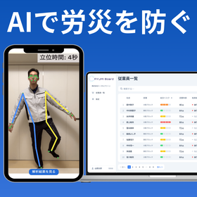改正労働安全衛生法に対応！体力測定AI「AYUMI Scan」