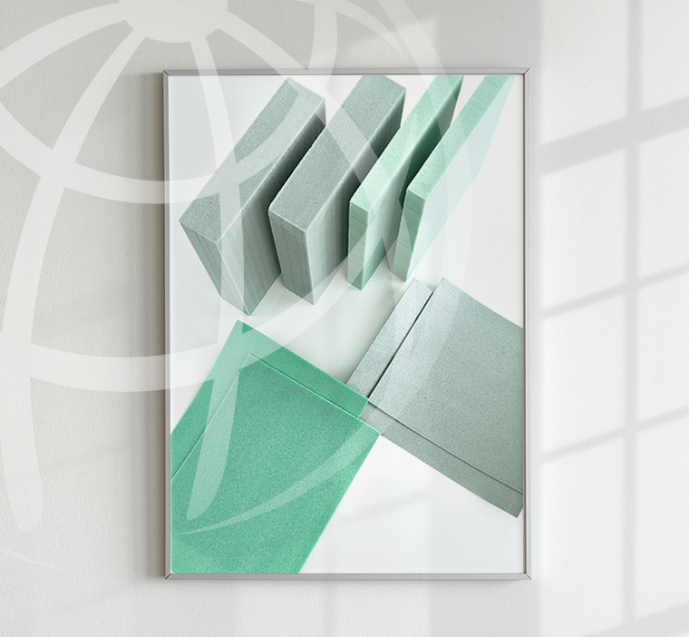 100%リサイクルPET樹脂を使って製造された発泡構造材