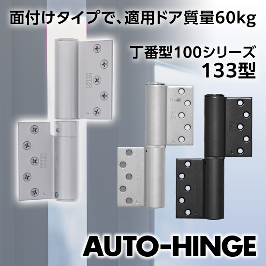 100シリーズに新型追加「オートヒンジ」丁番型 133型 | 日東工器