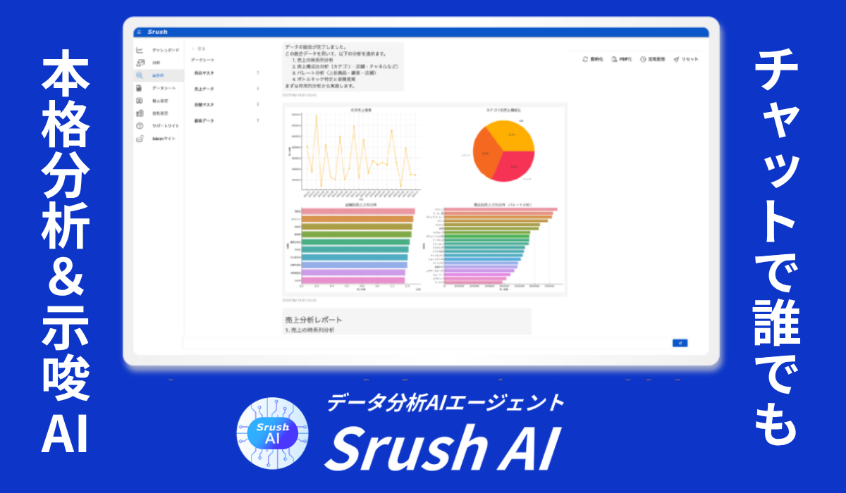 データ分析AIエージェント「Srush AI」