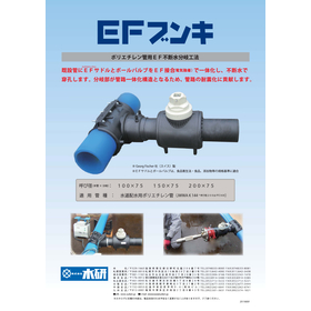 EF Water Supply Branch Method for Polyethylene Pipes 'EF Bunk'