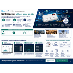 IoT power strip that allows remote power ON/OFF and power monitoring.