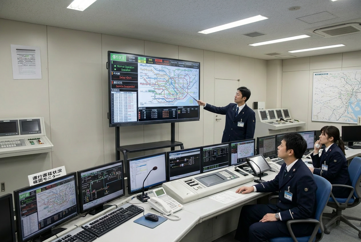 運行管理向け｜98インチの大型タッチスクリーン 