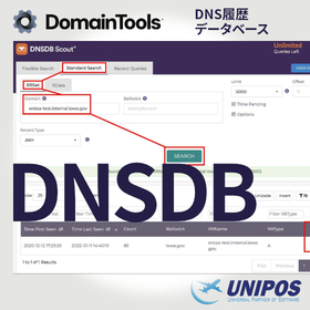 DNS履歴データベース『DomainTools DNSDB』