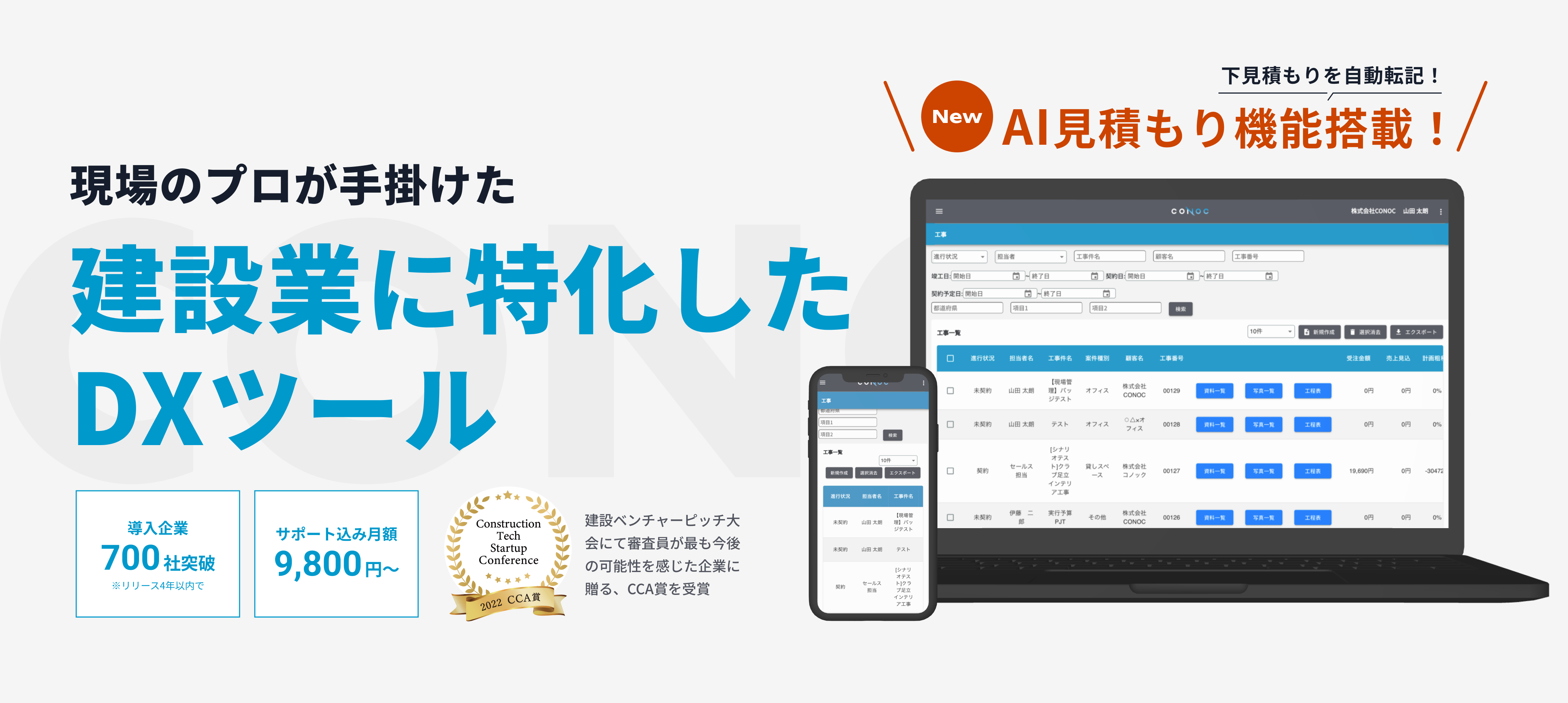 CONOC業務管理/現場管理クラウド＜管理をもっと楽に＞ | CONOC - Powered by イプロス
