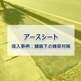 【防草シート施工事例】アースシート 舗装下の雑草対策