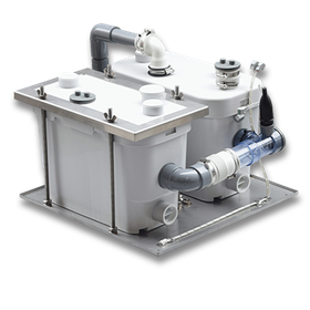 Pressure drainage pump | No need to raise the floor in restaurants! For kitchen and drink bar expansions.