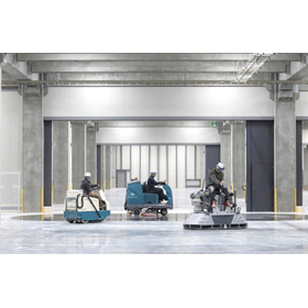 Logistics warehouse floor cleaning ...