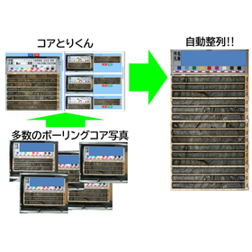 ボーリングコア写真自動編集システム『コアとりくん』