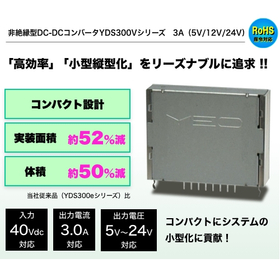 Non-isolated DC-DC converter achieving space-saving and high voltage compatibility.