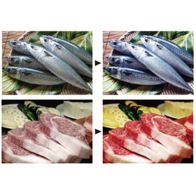 食品スーパー向け│食品用3波長型直管LEDライト 精肉/鮮魚