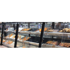 【食品小売向け】ガラス引き戸部材（傾斜吊戸） 製品画像