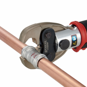 Refrigerant piping press-fit joint "Refrigerant Double Press"