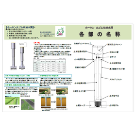 ホーネン丸ゴム収納水閘 カタログ 製品画像