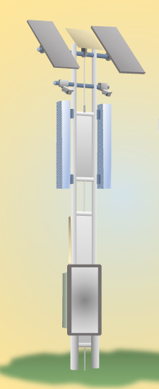 【港湾向け】多機能ポールによる不審物監視