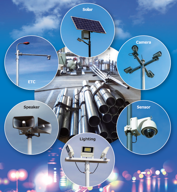 【通信業界向け】ワールドポールの鋼管柱