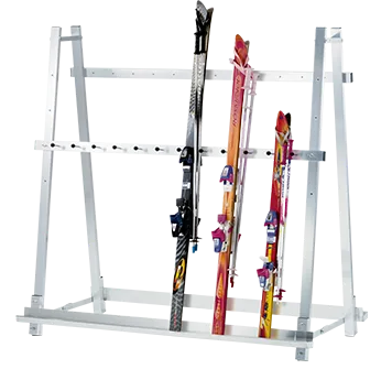 【スキーチーム向け】折りたたみ式アルミ製スキーラック