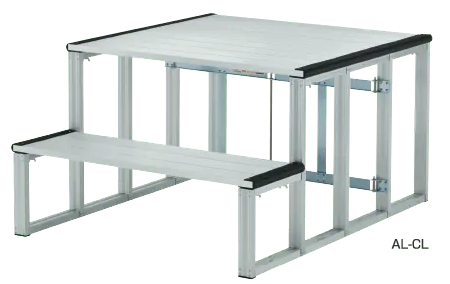 【学校向け】アルミ製朝礼台(折りたたみ式・組立式)