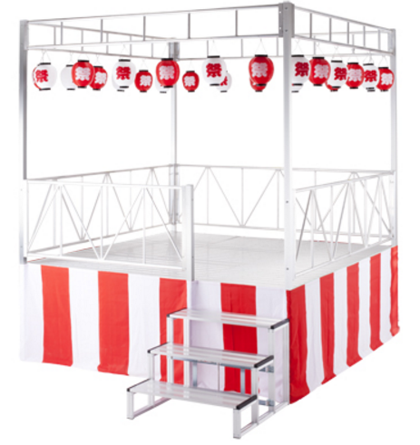 【イベント設営向け】折りたたみ式アルミ製やぐらステージ