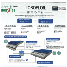 進化系「第三の床材」:ノンスライド・ロボフロアー