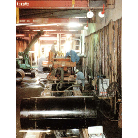 河川中央の締切内水路基礎杭施工『SPACE21工法』