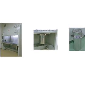 【日立産機システム】再生医療用キャビネット 廃棄容器付