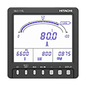 Hitachi Industrial Equipment Systems Distribution Board Instrument 110 Square Electronic LCD Meter