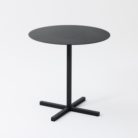 SOLID STEEL DINER TABLE ROUND