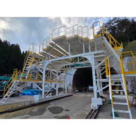 【トンネル工事】防水シート台車