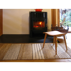 手織りラグ「ライン」 大　デザイン脇阪克二 　 150&times;70cm