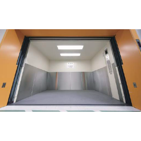 【荷物用エレベーター】マシンルームレス油圧間接式