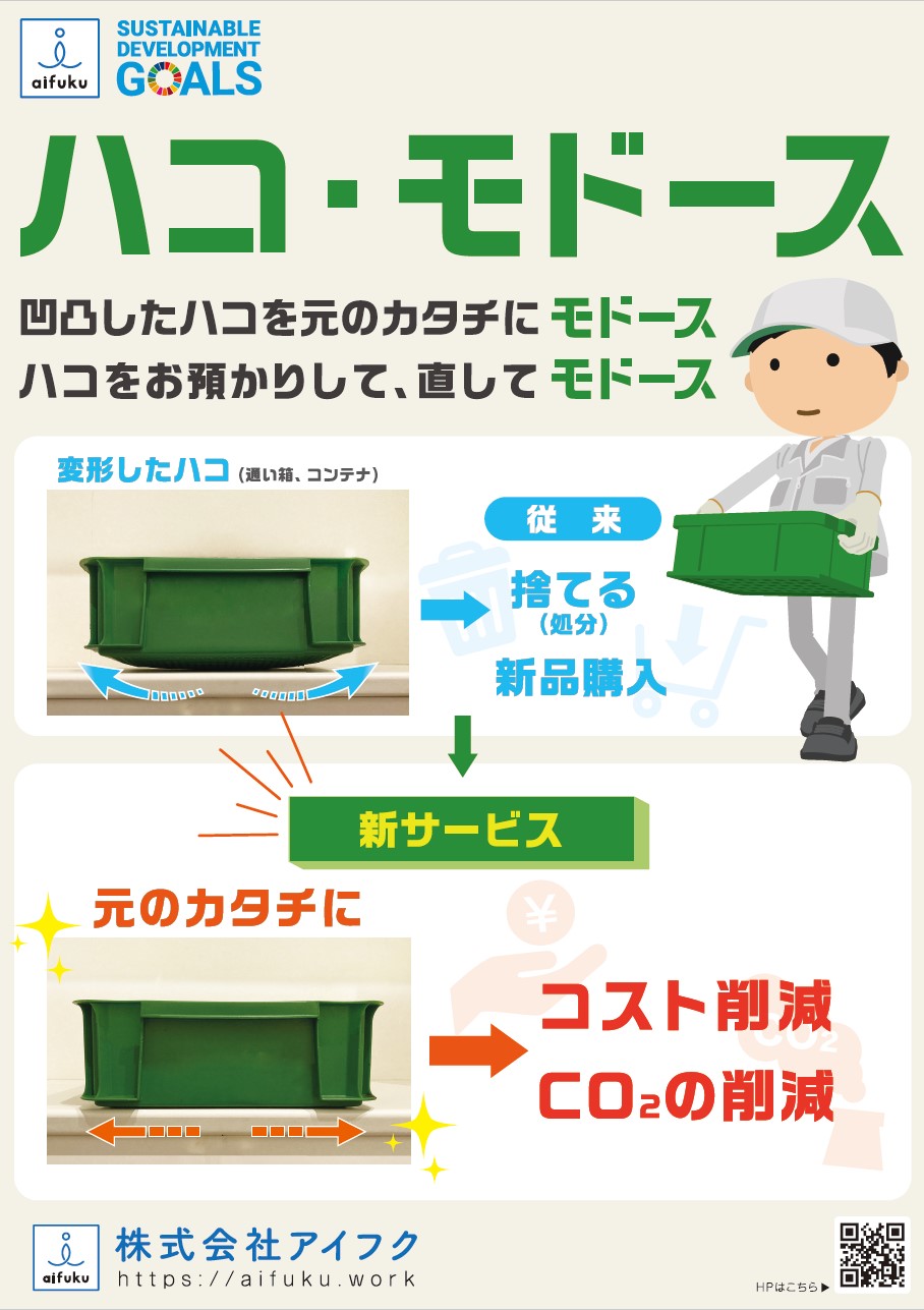 【通い箱やコンテナを再利用】ハコ・モドース