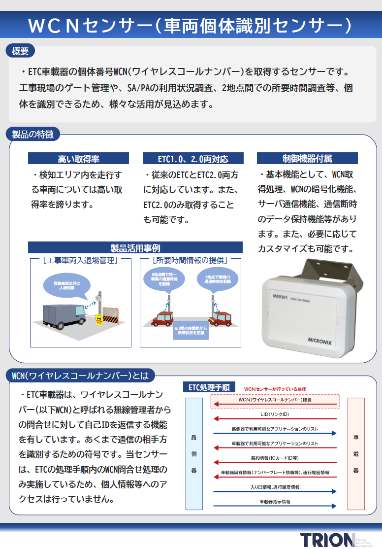 駐車場向け：WCNセンサー