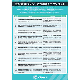 【資料】労災管理リスク 3分診断チェックリスト