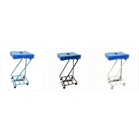 ペダル式フタ付リネンカート本体セット