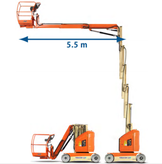 【空調設備向け】バッテリー式マストブーム