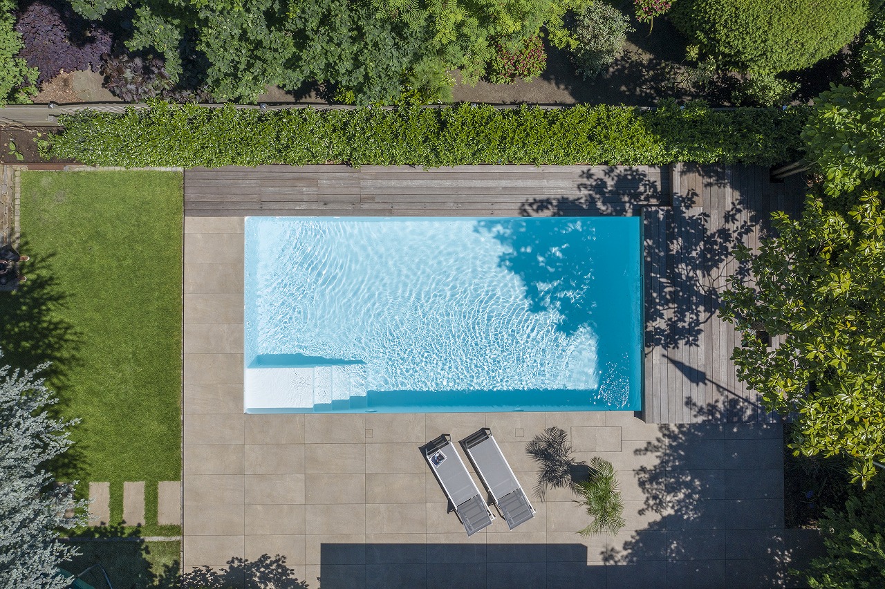 機械室不要 給排水設備不要 プール躯体一体型ろ過システム設計施工