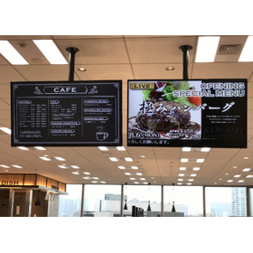 デジタルサイネージ事例｜社員食堂でメニュー表示！アプリで簡単更新