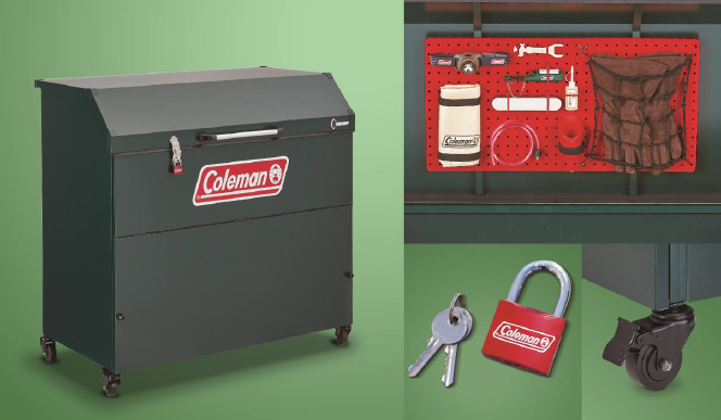 【キャンプ向け】ヨドストレージボックスColemanモデル